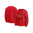 ファナティクス レディース カットソー トップス Women's Red Chicago Blackhawks Go Team Pullover Sweatshirt Red