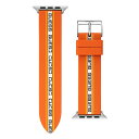 ゲス レディース 腕時計 アクセサリー Men's Orange Silicone Apple Watch Strap 42mm-44mm Orange(2)