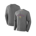 ファナティクス メンズ パーカー・スウェットシャツ アウター Men's Heather Gray Minnesota Vikings Loop Terry P...