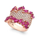 エフィー コレクション レディース リング アクセサリー Rosa by EFFY Ruby (3-1/4 ct. t.w.) & Diamond (1-3/8...