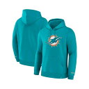 ファナティクス メンズ パーカー・スウェットシャツ アウター Men's Aqua Miami Dolphins Legacy Fleece Pullover Hoodie Aqua