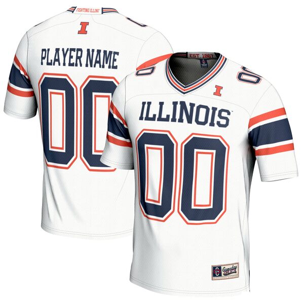 ǥ졼  ˥ե ȥåץ Illinois Fighting Illini GameDay Greats NIL PickAPlayer Football Jersey White