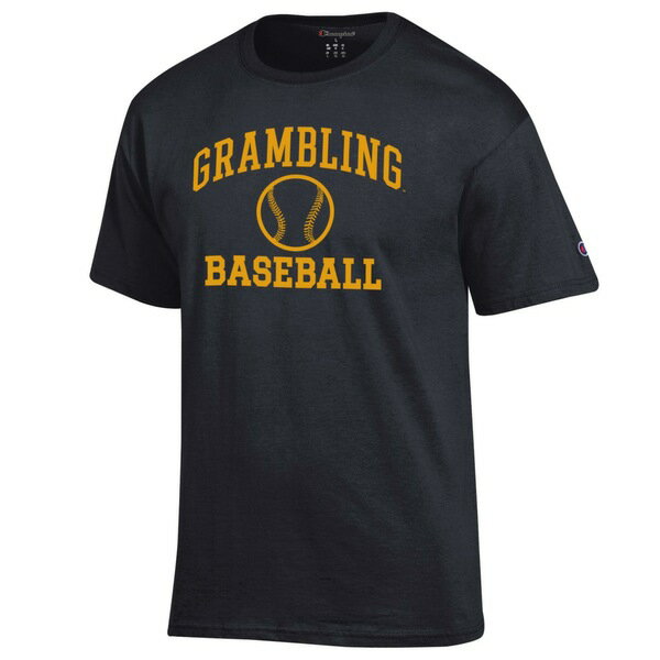 チャンピオン メンズ Tシャツ トップス Grambling Tigers Champion Icon Baseball TShirt Black