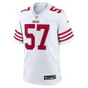 ナイキ メンズ ユニフォーム トップス Dre Greenlaw San Francisco 49ers Nike Team Game Jersey White