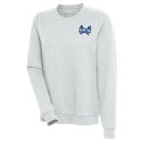 【送料無料】 アンティグア レディース パーカー・スウェットシャツ アウター Hampton Pirates Antigua Women's Action Crewneck Pullover Sweatshirt Heather Gray