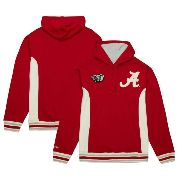 楽天astyミッチェル&ネス メンズ パーカー・スウェットシャツ アウター Alabama Crimson Tide Mitchell & Ness Team Legacy French Terry Pullover Hoodie Crimson