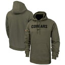 【送料無料】 ナイキ メンズ パーカー・スウェットシャツ アウター Washington State Cougars Nike Military Pack Club Fleece Pullover Hoodie Olive