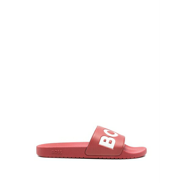 ボス メンズ サンダル シューズ Logo slides Red