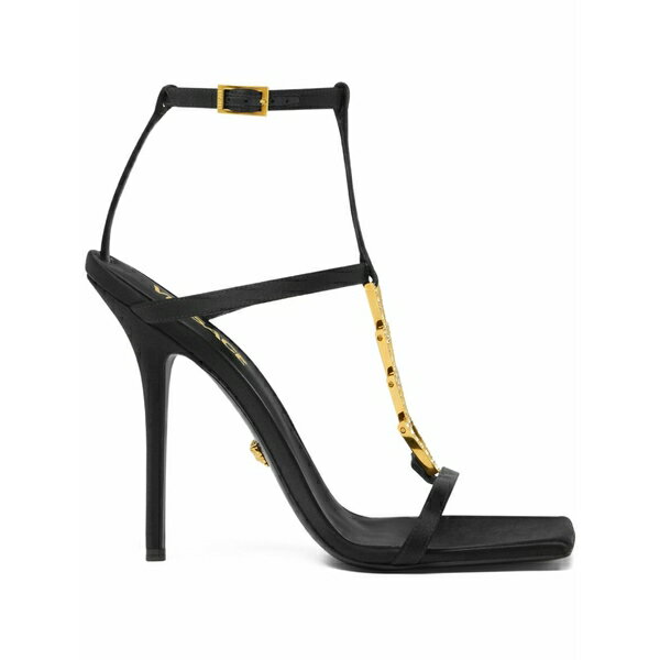 ヴェルサーチ レディース サンダル シューズ 105mm crystal-embellished sandals Black