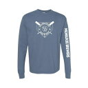 ソフト?アズ ア?グレープ レディース カットソー トップス Women's Navy Milwaukee Brewers Pigment Dye Long Sleeve T-Shirt Navy(4)