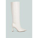 ロンンドンラグ レディース ブーツ シューズ fewocious croc high heel calf boots White
