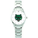 W[fB Y rv ANZT[ Binghamton Bearcats Unisex Stainless Steel Bracelet Wristwatch -