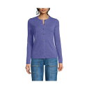 ランズエンド レディース ニット&セーター アウター Women's Cashmere Cardigan Sweater Rich periwinkle heather
