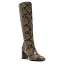 アンクライン レディース ブーツ シューズ Women's Beth Block Heel Knee High Dress Boots Natural Snak...