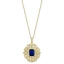 エフィー コレクション レディース ネックレス・チョーカー・ペンダントトップ アクセサリー EFFY Sapphire (1-1/2 ct. t.w.) & D...