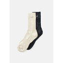 ニューバランス メンズ サンダル シューズ TIE DYE MIDCALF UNISEX 2 PACK - Socks - black/offwhite