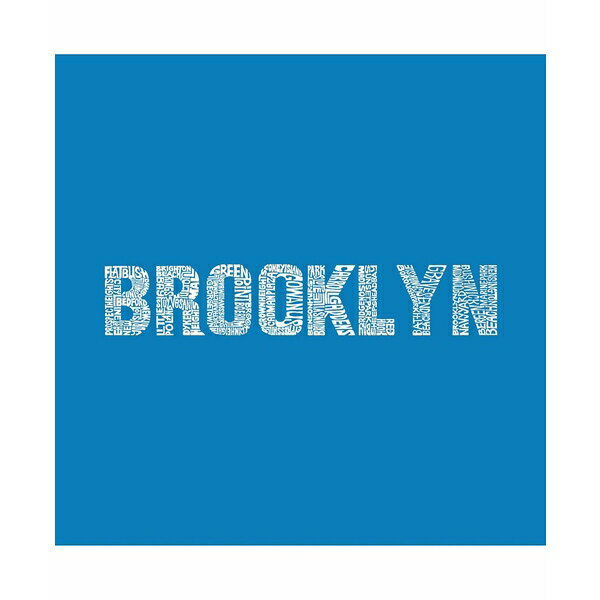 ブルックリン エルエーポップアート レディース トートバッグ バッグ Brooklyn Neighborhoods - Small Word Art Tote Bag Sapphire