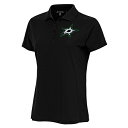 アンティグア レディース ポロシャツ トップス Dallas Stars Antigua Women's Team Logo Legacy Pique Polo Black