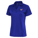 アンティグア レディース ポロシャツ トップス Toronto Blue Jays Antigua Women's Logo Tribute Polo Royal