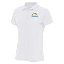 アンティグア レディース ポロシャツ トップス Los Angeles Chargers Antigua Women's Team Logo Legacy Pique Polo White