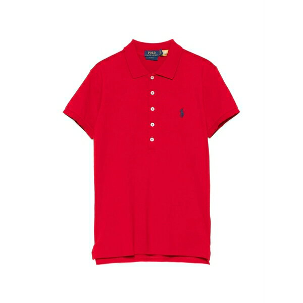 ラルフローレン レディース ポロシャツ トップス Embroidered-logo polo shirt Red