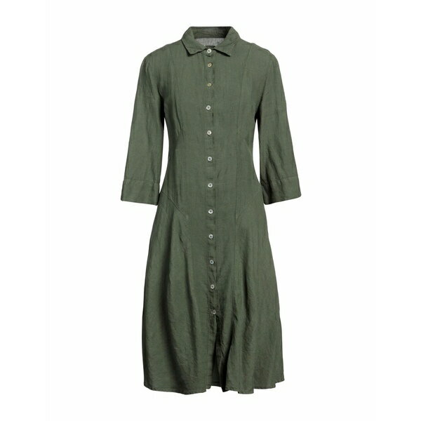 【送料無料】 120％リノ レディース ワンピース トップス Midi dresses Military green