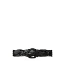 yz t[ fB[X xg ANZT[ BRAIDED LEATHER WIDE BELT Black