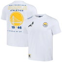 【送料無料】 ステイプル メンズ Tシャツ トップス Golden State Warriors NBA x Staple Home Team TShirt Cream