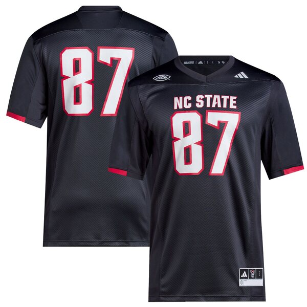 ǥ  ˥ե ȥåץ #87 NC State Wolfpack adidas Premier Jersey Black