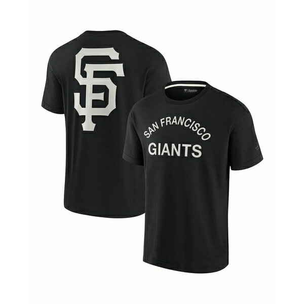 ファナティクス シグネチャー メンズ シャツ トップス Men's and Women's Black San Francisco Giants Super Soft Short Sleeve T-shirt Black