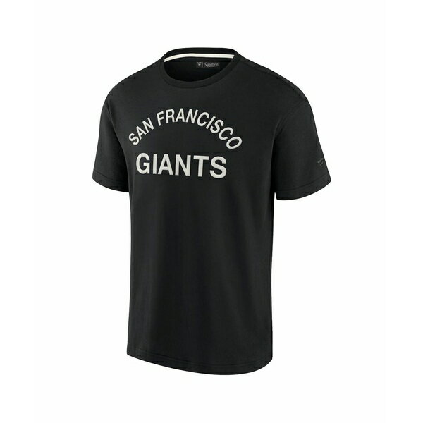 ファナティクス シグネチャー メンズ シャツ トップス Men's and Women's Black San Francisco Giants Super Soft Short Sleeve T-shirt Black
