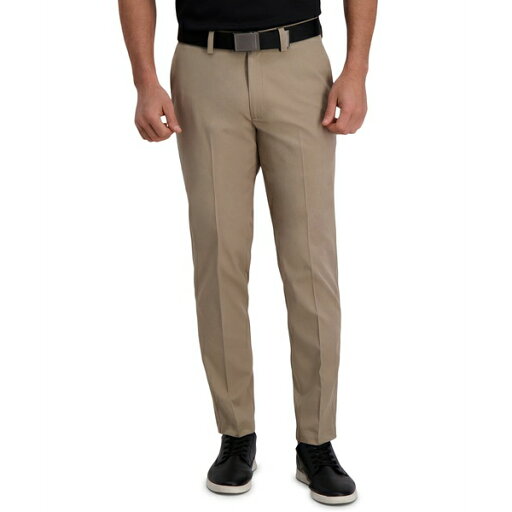 ハガール メンズ カジュアルパンツ ボトムス Cool Right Performance Flex Slim Fit Flat Front Pant Khaki Heather ハガール メンズ カジュアルパンツ ボトムス Cool Right Performance Flex Slim Fit Flat Front Pant Khaki Heather