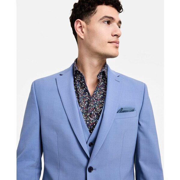 バースリー メンズ ジャケット＆ブルゾン アウター Men's Slim-Fit Suit Jacket, Exclusively at Macy's Light Blue