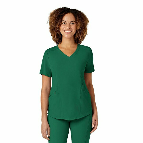 ウィンク レディース カットソー トップス Women's RENEW V-Neck Scrub Top Hunter