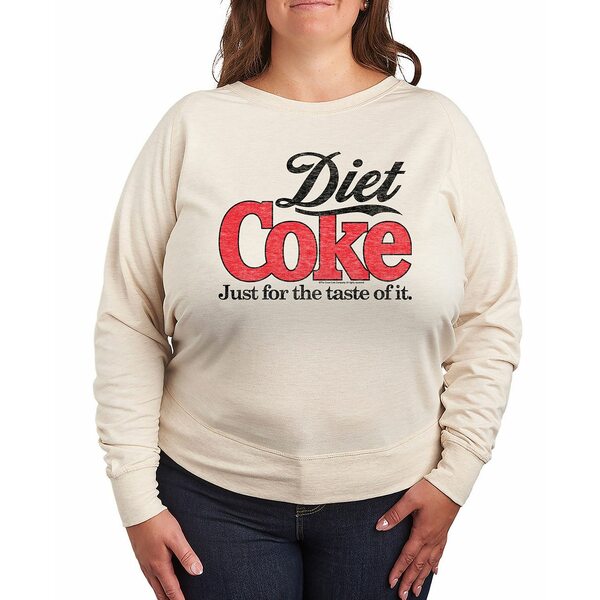 ハイブリッド アパレル レディース カットソー トップス Plus Size Diet Coke Graphic Pullover T-Shir..