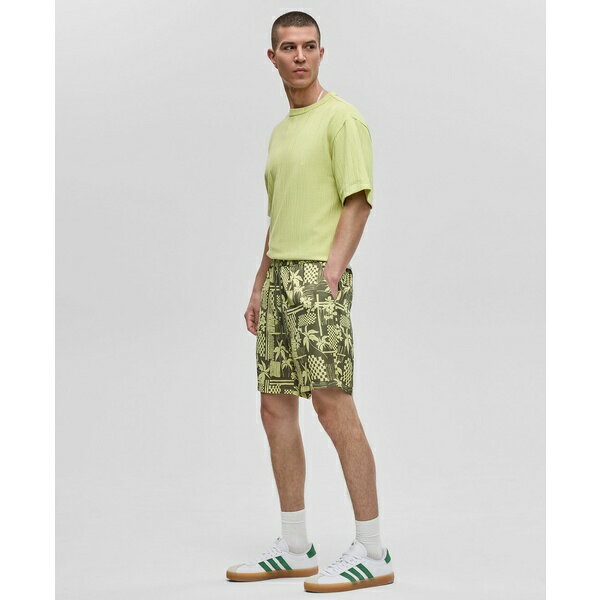 モード オブ ワン メンズ カジュアルパンツ ボトムス Men's Vacation Palm Pull-On Shorts, Exclusively at Macy's Wild Ivy