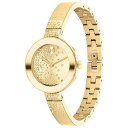 モバド モバド レディース 腕時計 アクセサリー Women's Bold Bangles Swiss Quartz Ionic Light Gold-Tone 2 Plated Steel Crystal Bangle Watch 28mm Gold