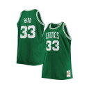 ミッチェル ネス レディース Tシャツ トップス Men 039 s Larry Bird Kelly Green Boston Celtics Big and Tall 1985-86 NBA 75th Anniversary Diamond Swingman Jersey Kelly Green