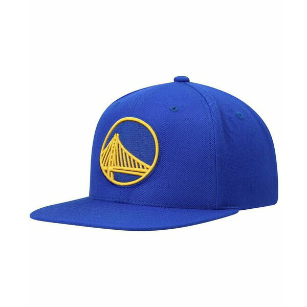 ミッチェル&ネス レディース 帽子 アクセサリー Men's Royal Golden State Warriors Ground 2.0 Snapback Hat Royal