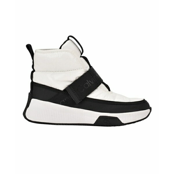 カルバンクライン レディース スニーカー シューズ Women 039 s Mabon Nylon High Top Sneakers White, Black