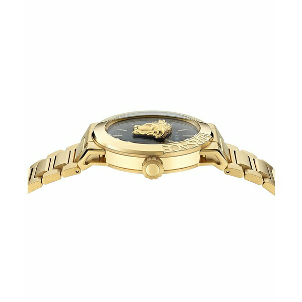 ヴェルサーチ レディース 腕時計 アクセサリー Men's Swiss Medusa Infinite Gold Ion Plated Stainless Steel Bracelet Watch 47mm Ip Yellow Gold