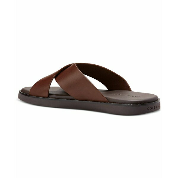 コールハーン メンズ サンダル シューズ Men's Nantucket Cross Strap Slip-On Slide Sandals Ch Woodbury / Java 2