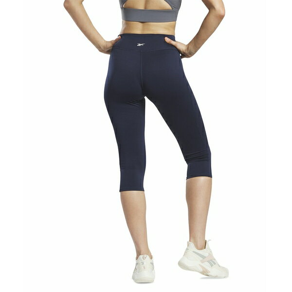 楽天astyリーボック レディース 帽子 アクセサリー Women's Workout Ready Basic Crossover Waist Capri Leggings Vector Navy