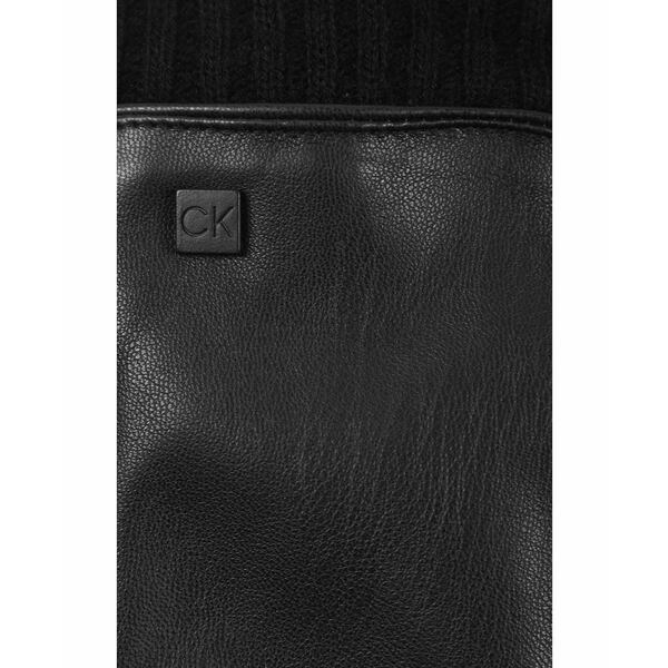 カルバンクライン メンズ 手袋 アクセサリー Men 039 s Knit Cuff Gloves Black