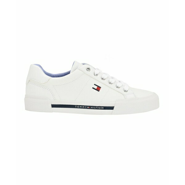 トミー ヒルフィガー レディース スニーカー シューズ Women's Lestiel Casual Lace-Up Sneakers White