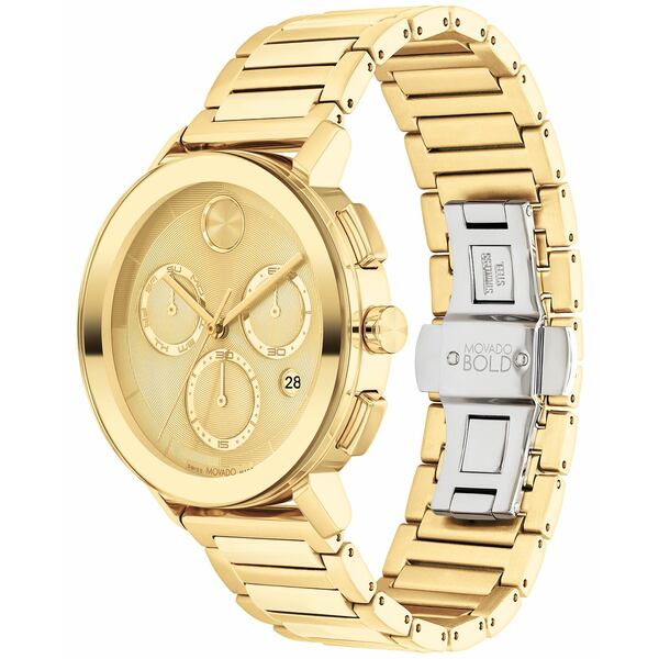 モバド モバド レディース 腕時計 アクセサリー Men's Swiss Chronograph Bold Evolution 2.0 Gold Ion Plated Steel Bracelet Watch 42mm Gold-tone