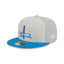 ニューエラ レディース 帽子 アクセサリー Men 039 s Cream, Blue Detroit Lions 2023 Sideline Historic 59FIFTY Fitted Hat Cream, Blue