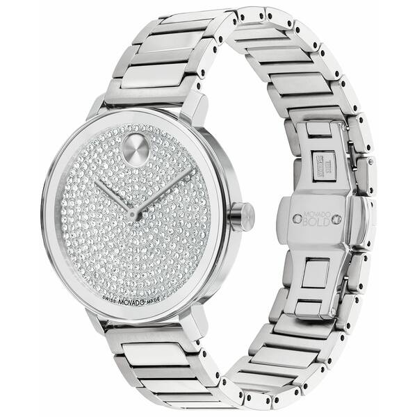 モバド モバド レディース 腕時計 アクセサリー Women's Bold Evolution 2.0 Swiss Quartz Silver-Tone Stainless Steel Watch 34mm Silver-Tone