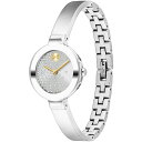 モバド モバド レディース 腕時計 アクセサリー Women's Bold Bangles Swiss Quartz Silver-Tone Stainless Steel Watch 28mm Silver-Tone