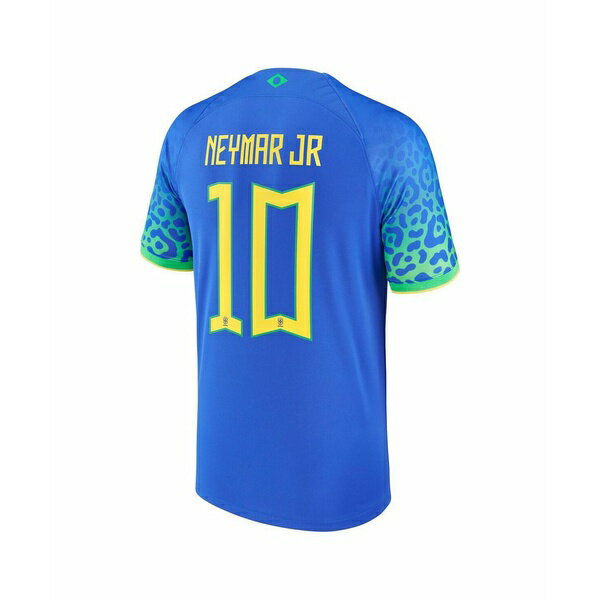 ナイキ レディース Tシャツ トップス Men 039 s Neymar Jr. Blue Brazil National Team 2022/23 Away Breathe Stadium Replica Player Jersey Blue